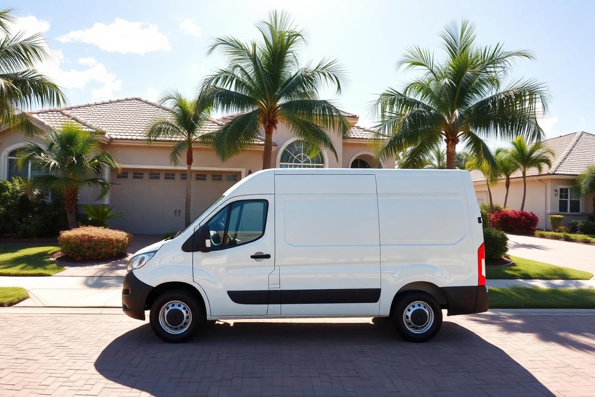Allure Plumbing Corp service van at a Homestead area home